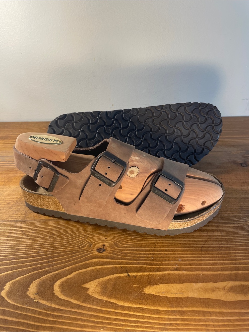 Birkenstock Brown Leather Milano Sandals NEW size 41 W10 M8